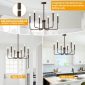 6 Light Industrial Farmhouse Chandelier oil rubbed places