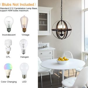 Farmhouse Ceiling Light Fixture For Elegant Spaces bulb compatibility