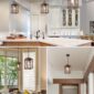 Farmhouse Pendant Light Rustic Kitchen Design 5