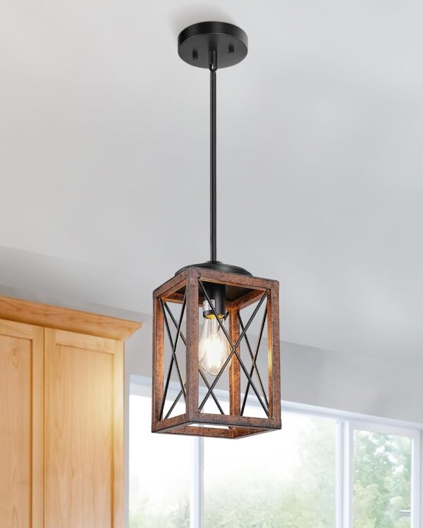 Farmhouse Pendant Light Rustic Kitchen Design