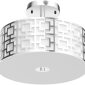 Modern Flush Mount Ceiling Light with Double Shade Silver1