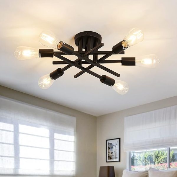 Modern Semi Flush Ceiling Lights Fixture for Living Room