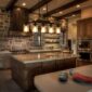 Rustic Ceiling Light Clear Glass Fixture 4