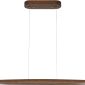 Sleek Bar Hanging Light Walnut Color Finish